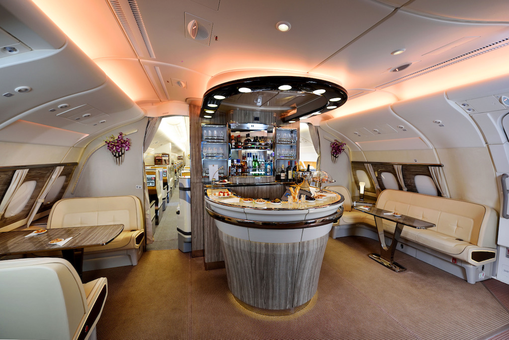 emirates onboard lounge