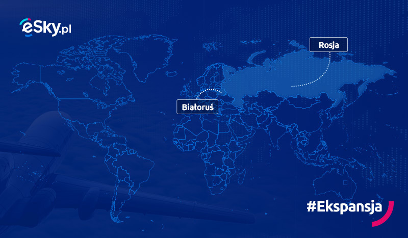 Grupa eSky wchodzi do Rosji i na Białoruś