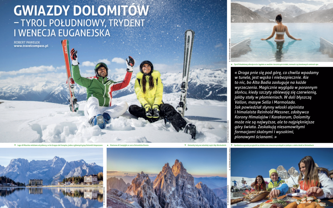 Gwiazdy Dolomitów – Tyrol Południowy, Trydent i Wenecja Euganejska – artykuł Roberta Pawełka w najświeższym „All Inclusive”