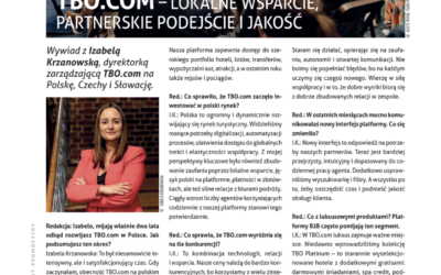TBO.com – lokalne wsparcie, partnerskie podejście i jakość. Wywiad z Izabelą Krzanowską, dyrektorką zarządzającą TBO.com na Polskę, Czechy i Słowację