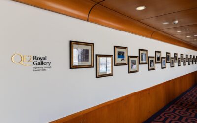 Queen Elizabeth 2 Enhances its Royal Gallery with Revamped Archival Display Celebrating Visits by Global Dignitaries