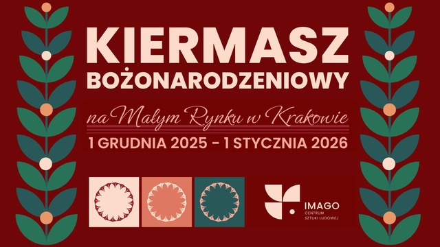 Kiermasz Bożonarodzeniowy na Małym Rynku w Krakowie. Organizator wspiera 83. Konkurs Szopek Krakowskich