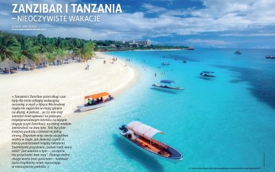 Zanzibar i Tanzania – nieoczywiste wakacje – Joanna Wieczorek pisze o tym rajskim kierunku podróży w najświeższym numerze magazynu „All Inclusive”