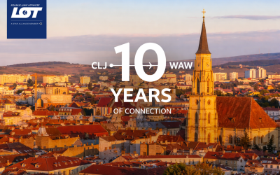 Świętuj 10-lecie połączenia PLL LOT do Klużu-Napoki w Szalonej Środzie