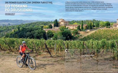 Jak rower elektryczny zmienia turystykę. Od Toskanii po Druskieniki – Arkadiusz Walus na łamach magazynu „All Inclusive”